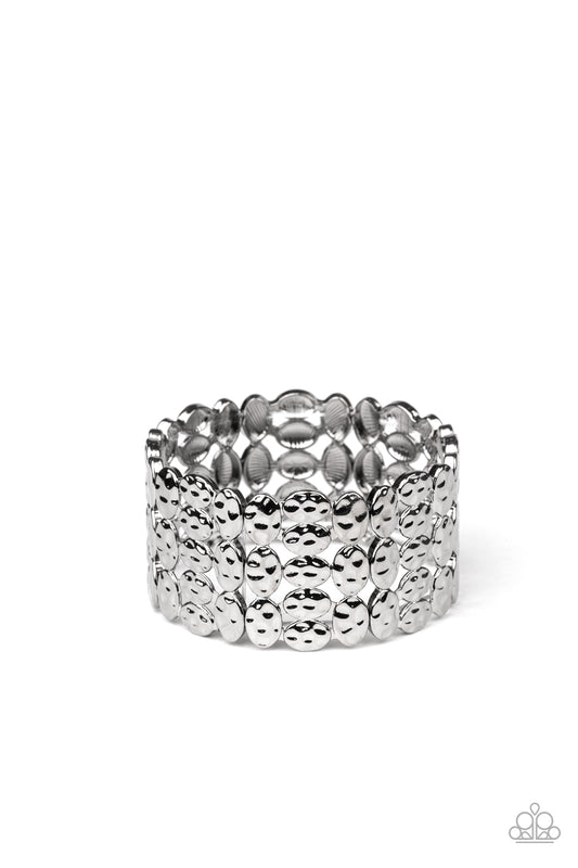 Tectonic Texture Black Bracelet - Paparazzi Accessories