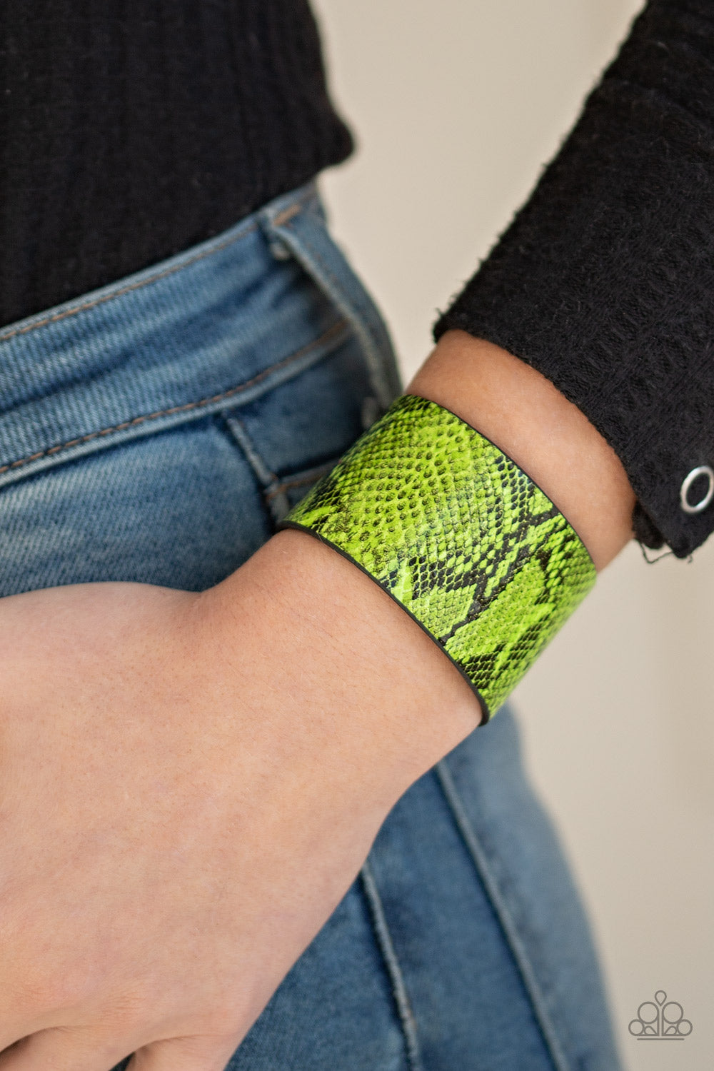 Its a Jungle Out There Green Wrap Bracelet - Paparazzi Accessories