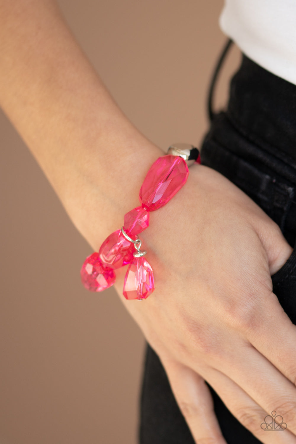 Gemstone Glamour Pink Bracelet - Paparazzi Accessories