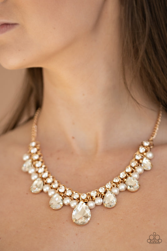 Knockout Queen Gold Necklace - Paparazzi Accessories