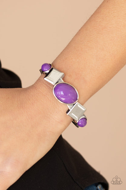 Abstract Appeal Purple Bracelet - Paparazzi Accessories
