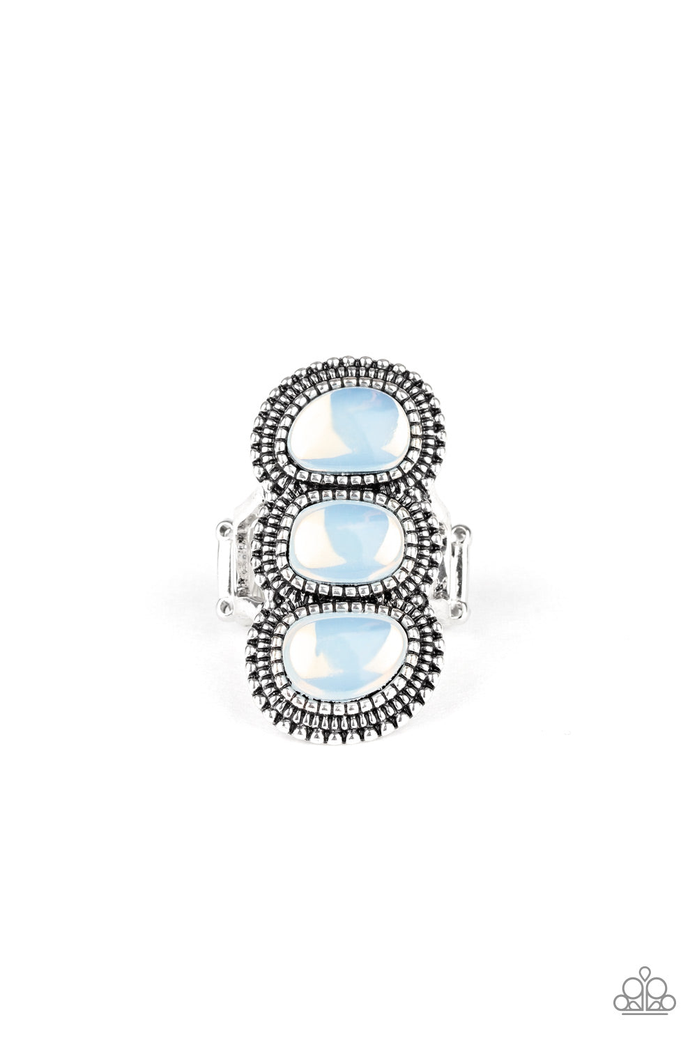 Radiant Rubble White Ring - Paparazzi Accessories