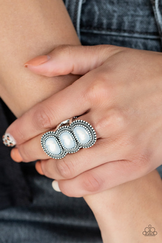 Radiant Rubble White Ring - Paparazzi Accessories