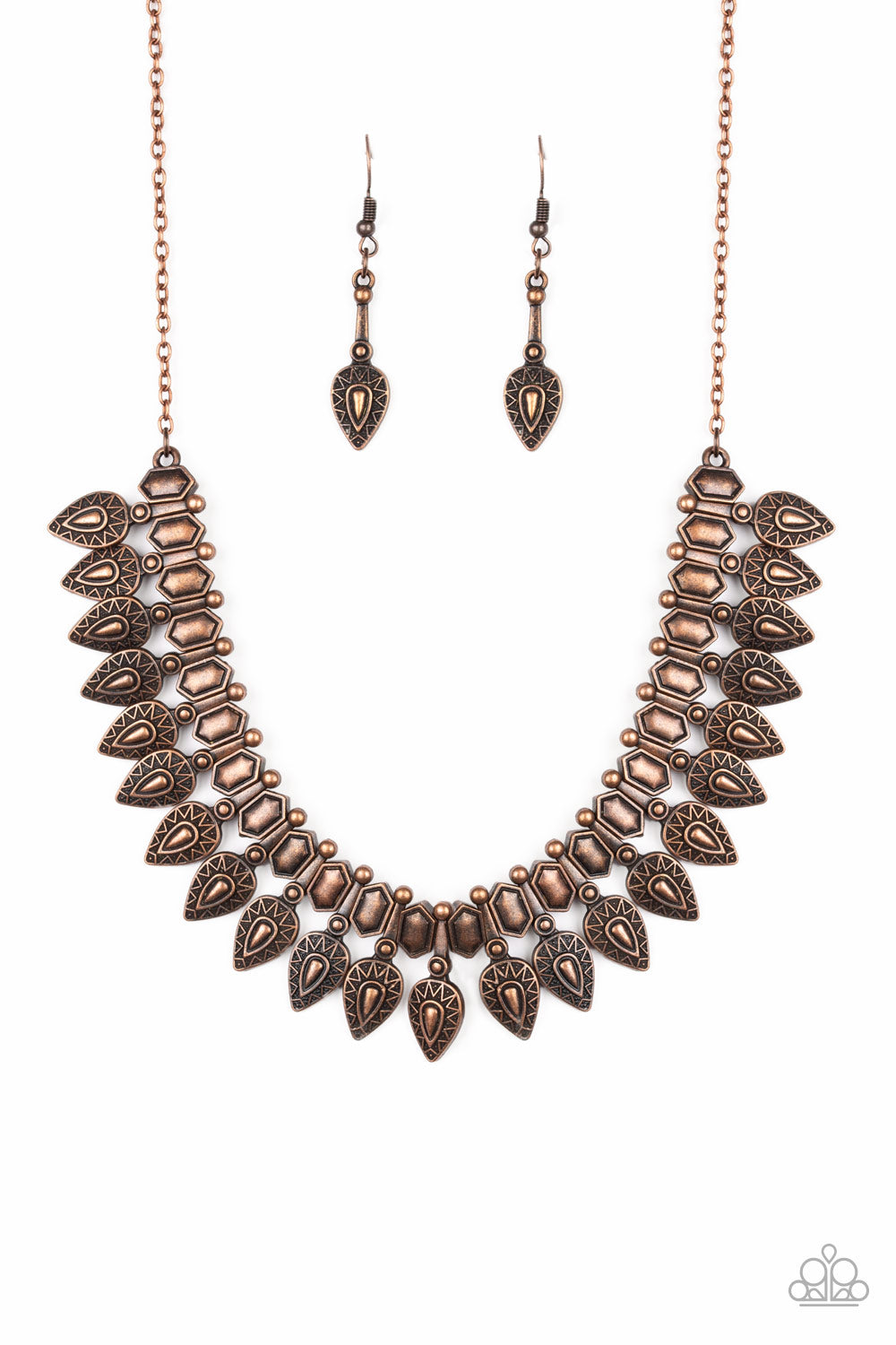 When The Hunter Becomes The Hunted Copper Necklace - Paparazzi Accessories