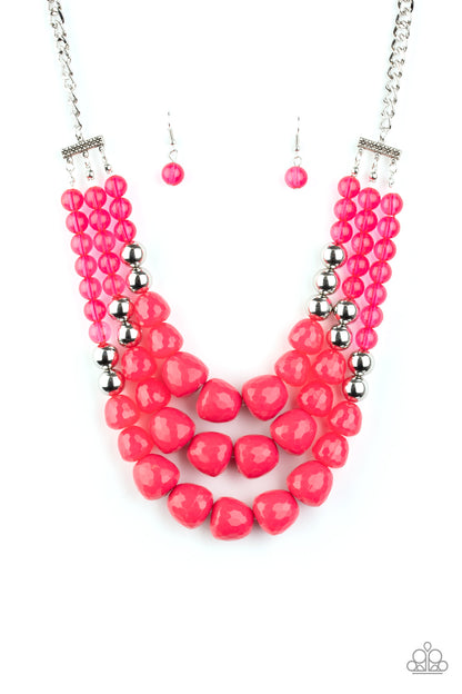 Forbidden Fruit Pink Necklace - Paparazzi Accessories