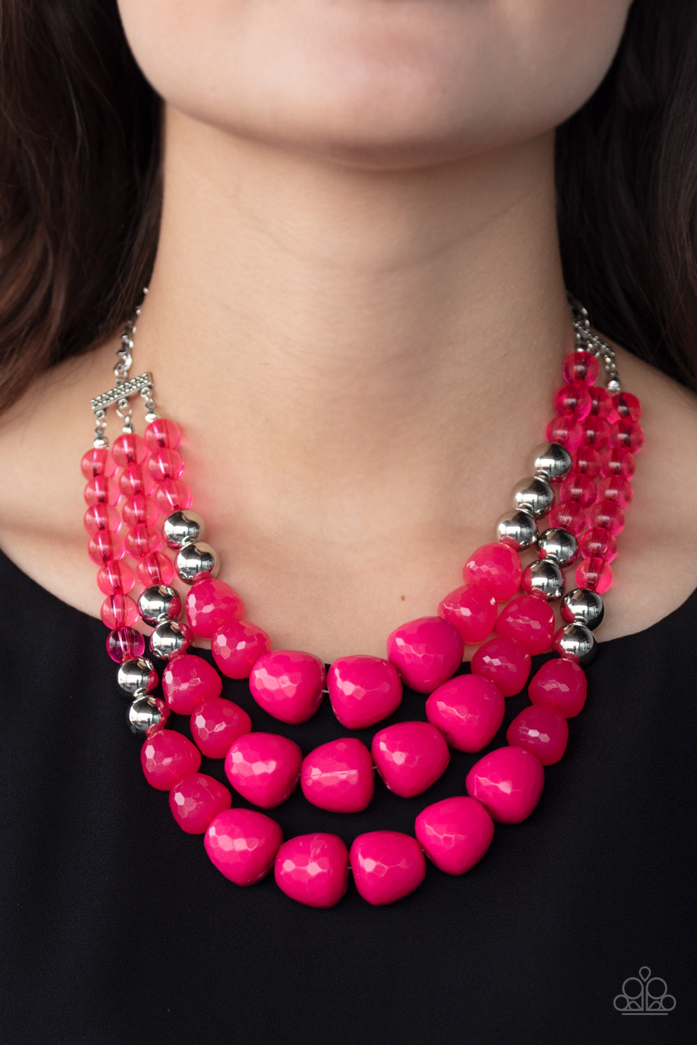 Forbidden Fruit Pink Necklace - Paparazzi Accessories