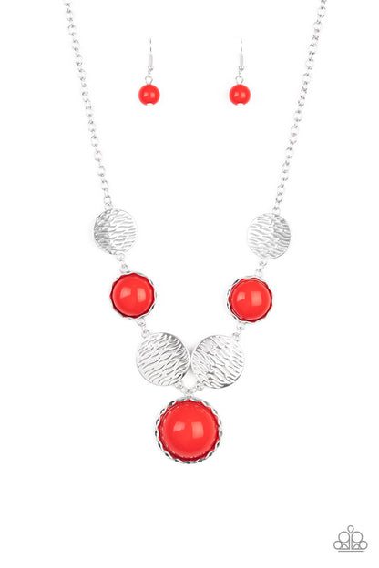 Bohemian Bombshell Red Necklace - Paparazzi Accessories