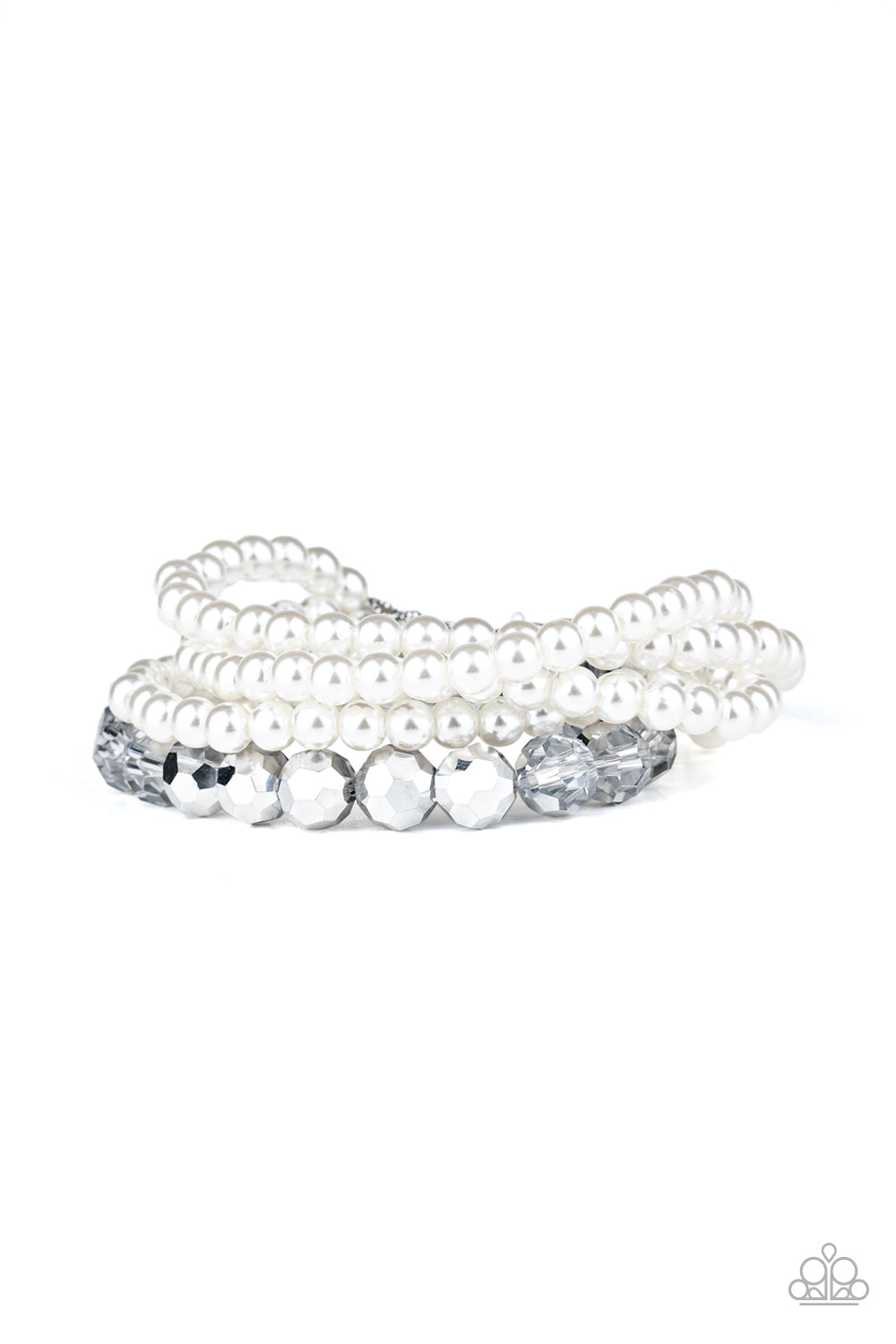Refined Renegade White Bracelet - Paparazzi Accessories