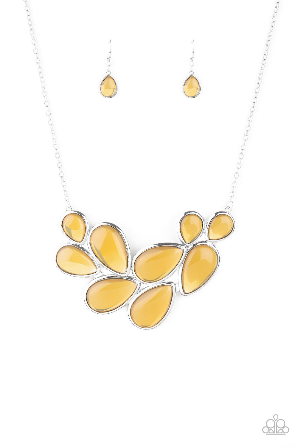 Iridescently Irresistible Yellow Necklace - Paparazzi Accessories