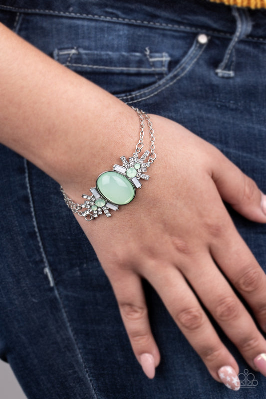 Brilliantly Boho Green Bracelet - Paparazzi Accessories