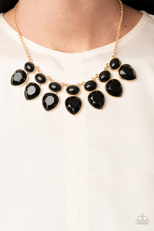 Modern Masquerade Black Necklace - Paparazzi Accessories