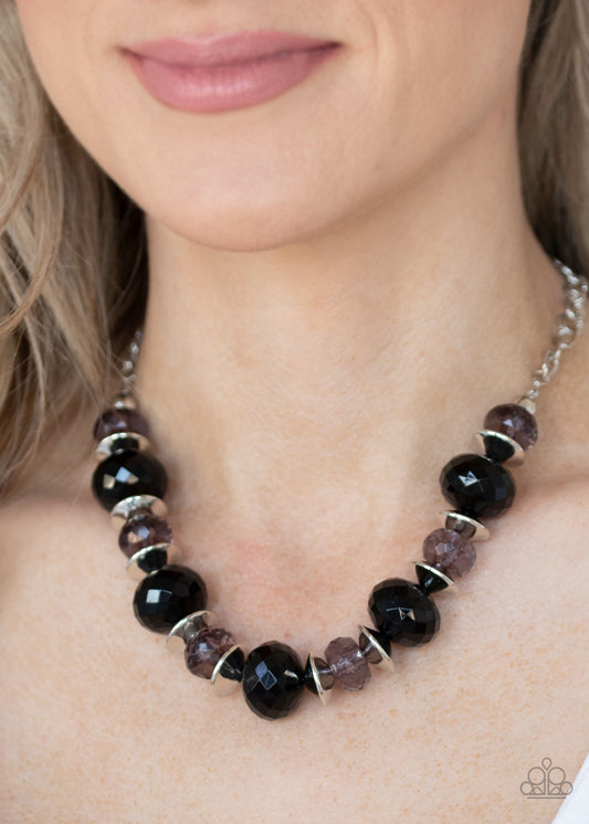 Hollywood Gossip Black Necklace - Paparazzi Accessories