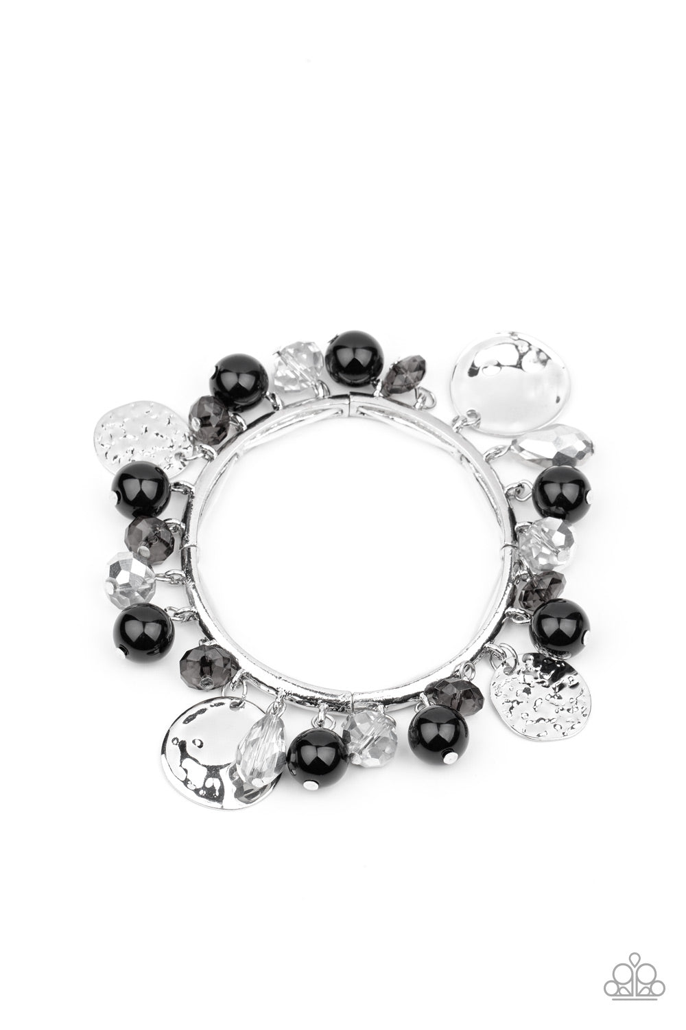 Charming Treasure Black Bracelet - Paparazzi Accessories