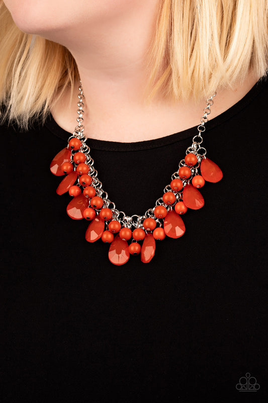 Endless Effervescence Orange Necklace - Paparazzi Accessories
