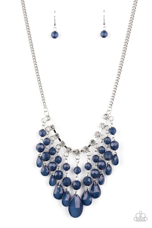 Social Network Blue Necklace - Paparazzi Accessories