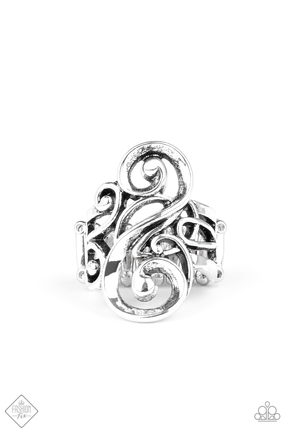 Musical Motif Silver Ring - Paparazzi Accessories
