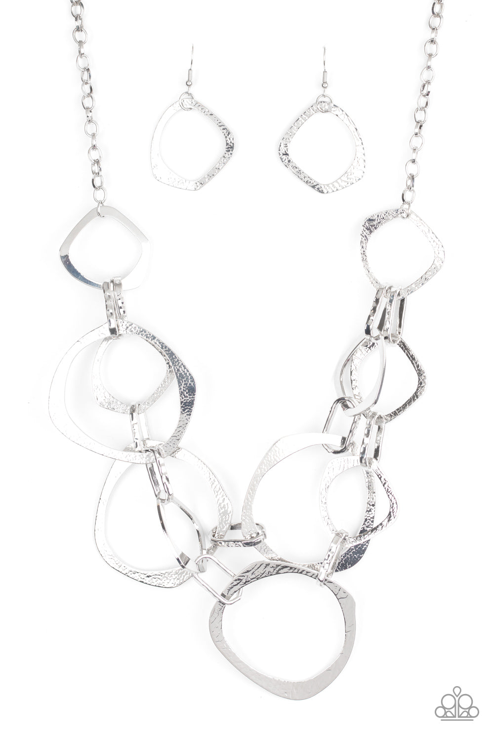 Salvage Yard Silver Necklace - Paparazzi Accessories