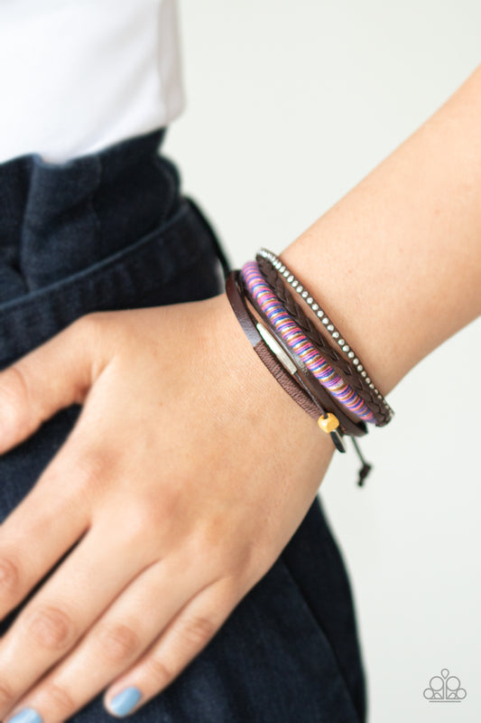 Wander-Struck Brown Urban Bracelet - Paparazzi Accessories