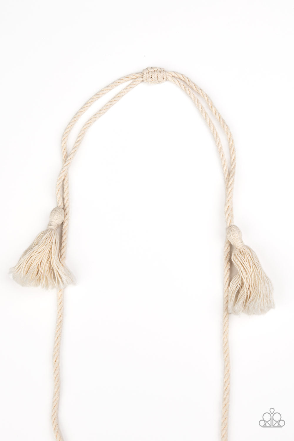 Macrame Mantra White Necklace - Paparazzi Accessories