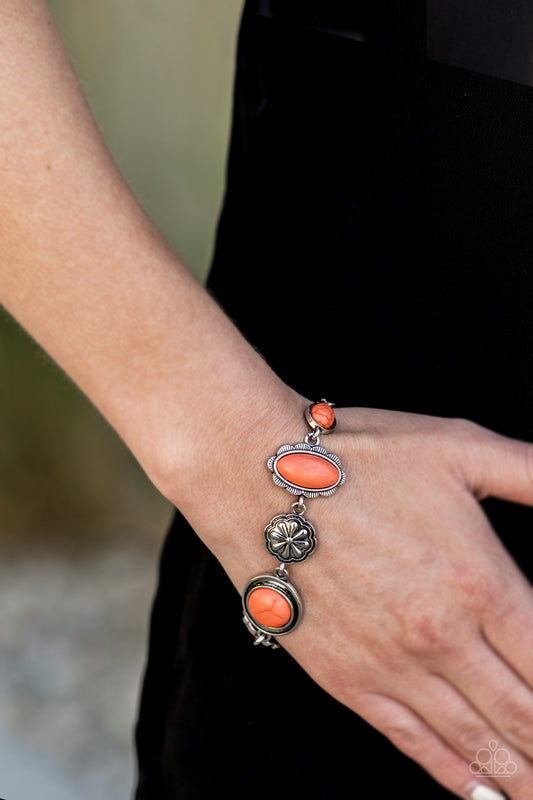 Gorgeously Groundskeeper Orange Bracelet - Paparazzi Accessories