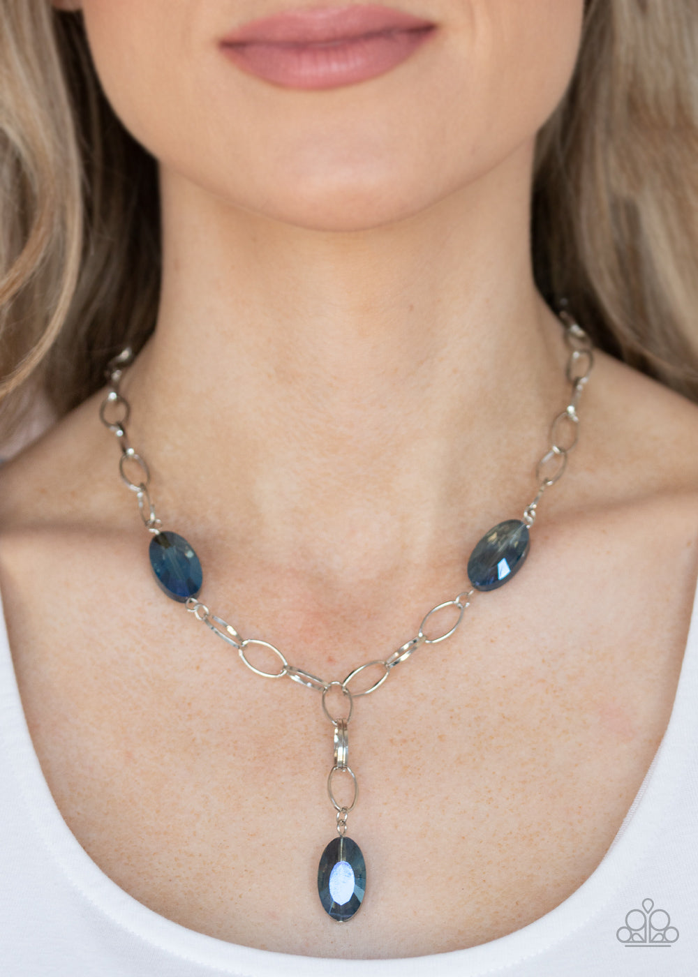 Power Up Blue Necklace - Paparazzi Accessories