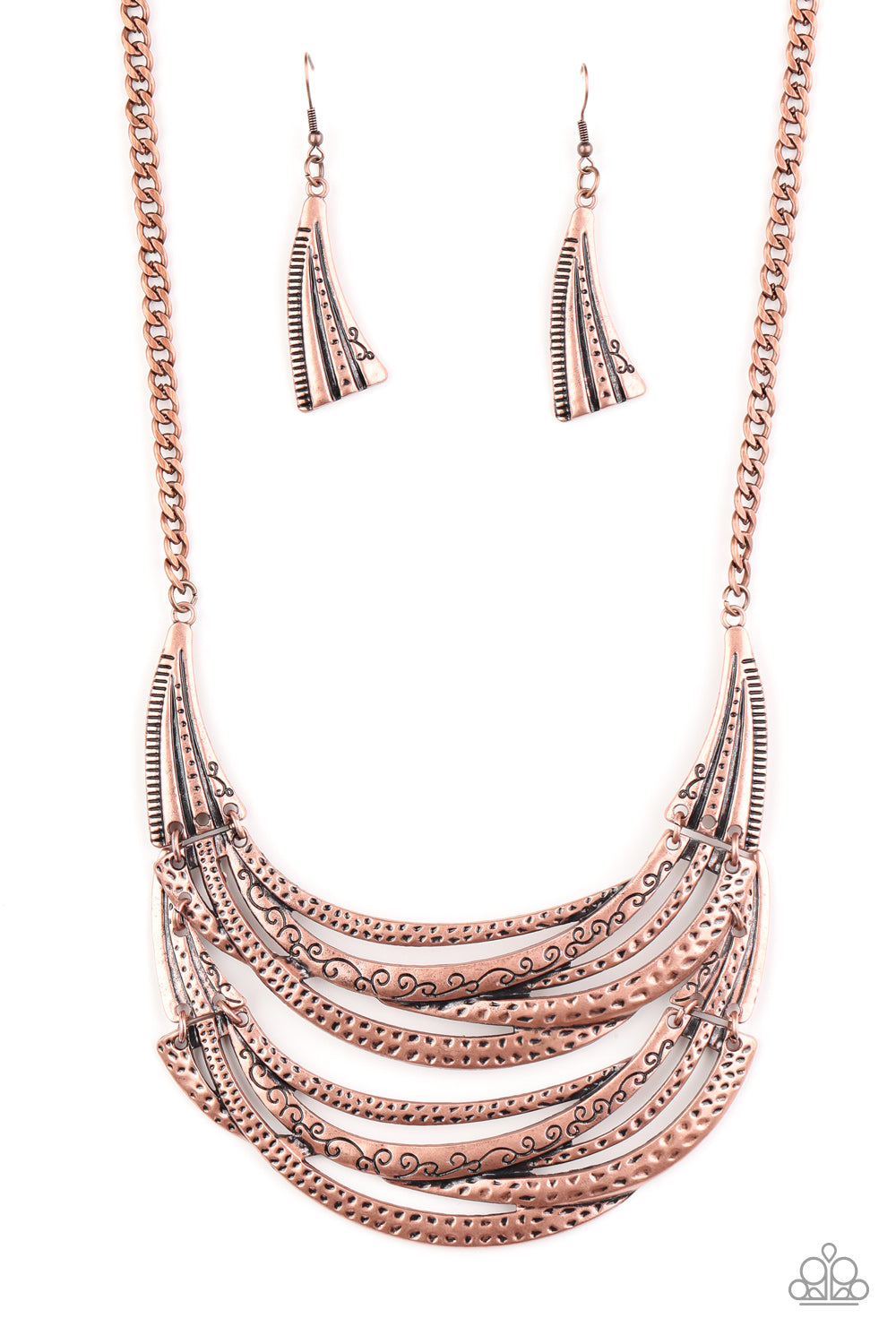 Read Between The VINES Copper Necklace - Paparazzi Accessories