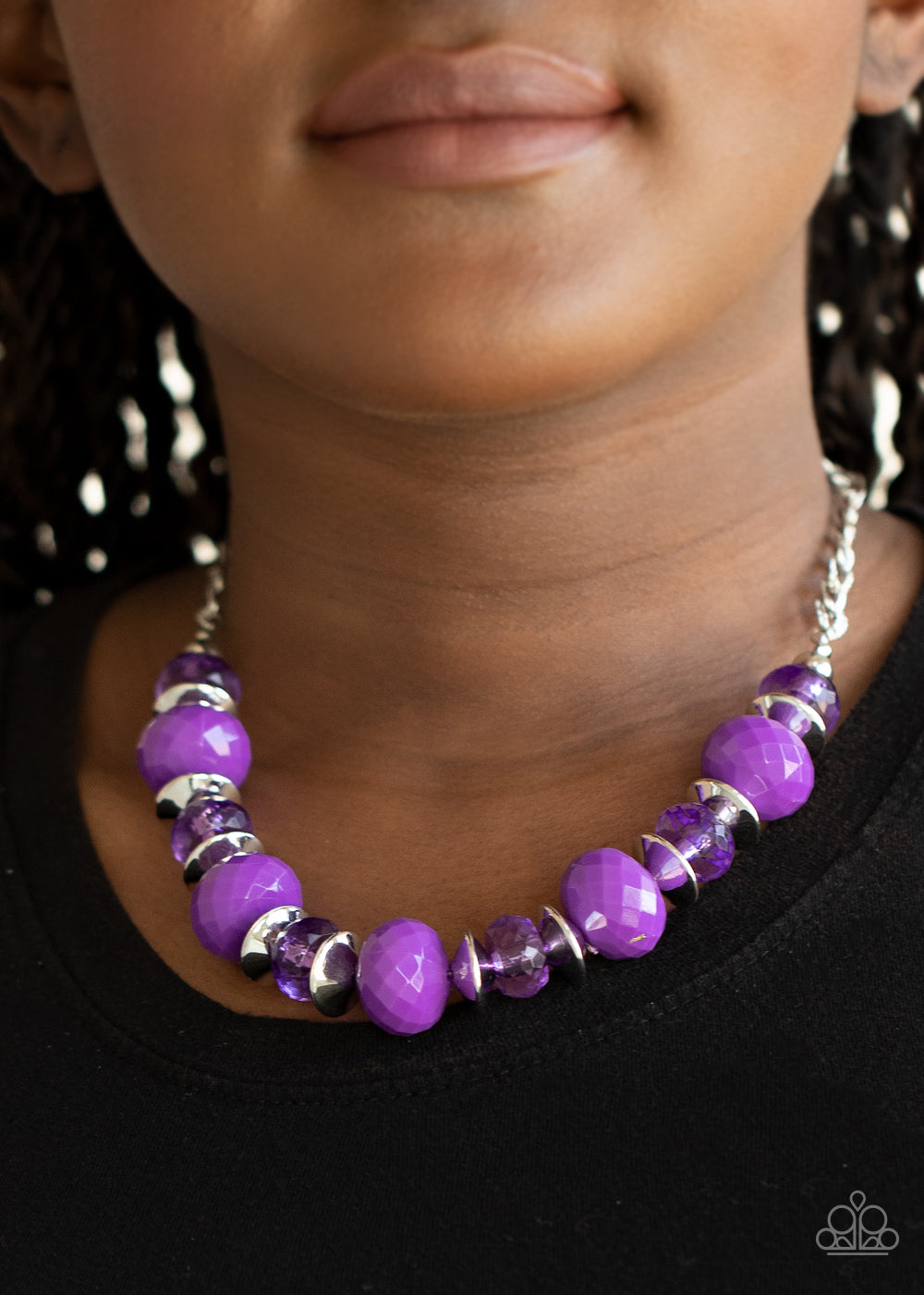 Hollywood Gossip Purple Necklace - Paparazzi Accessories