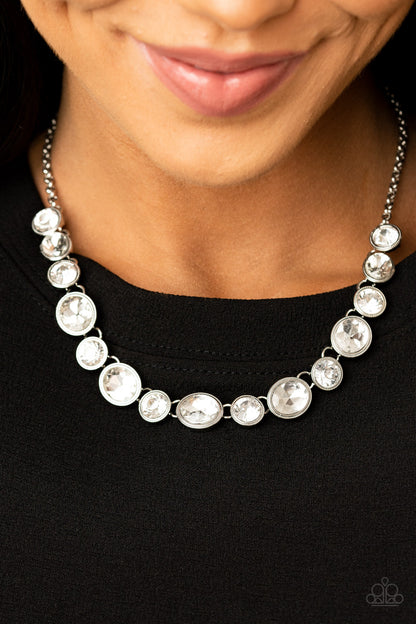 Girls Gotta Glow White Necklace - Paparazzi Accessories
