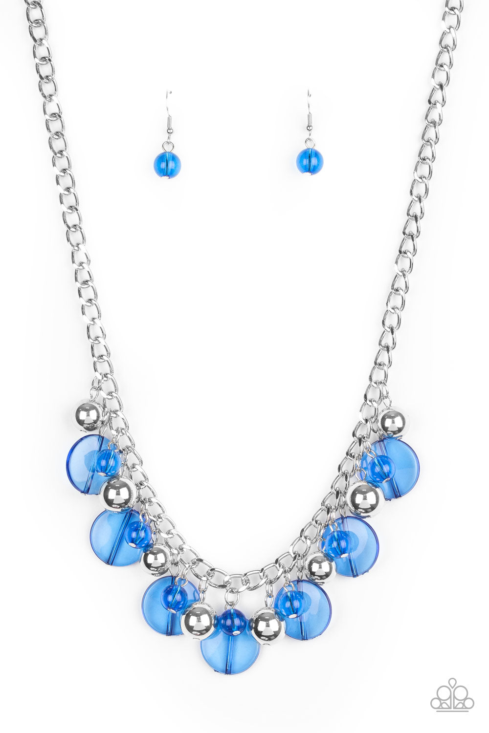 Gossip Glam Blue Necklace - Paparazzi Accessories