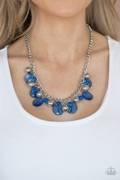 Gossip Glam Blue Necklace - Paparazzi Accessories