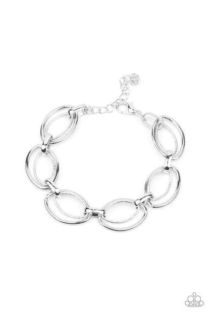 Simplistic Shimmer Silver Bracelet - Paparazzi Accessories