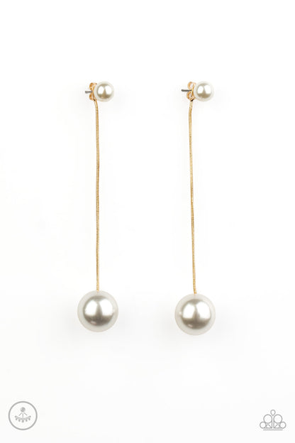 Extended Elegance Gold Earring - Paparazzi Accessories
