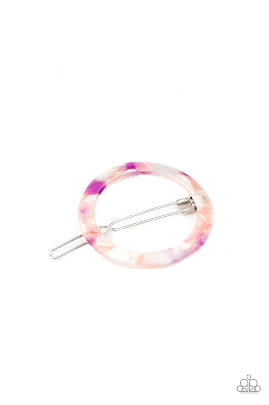 In The Round Purple Hair Clip - Paparazzi Accessories