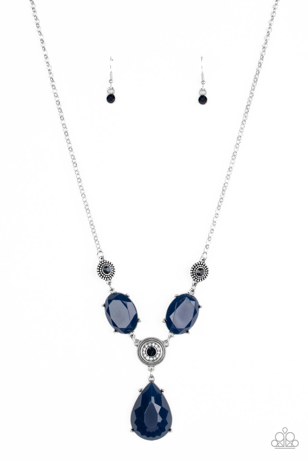 Heirloom Hideaway Blue Necklace - Paparazzi Accessories