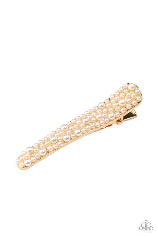 Wish You Were HAIR Gold Hair Clip - Paparazzi Accessories
