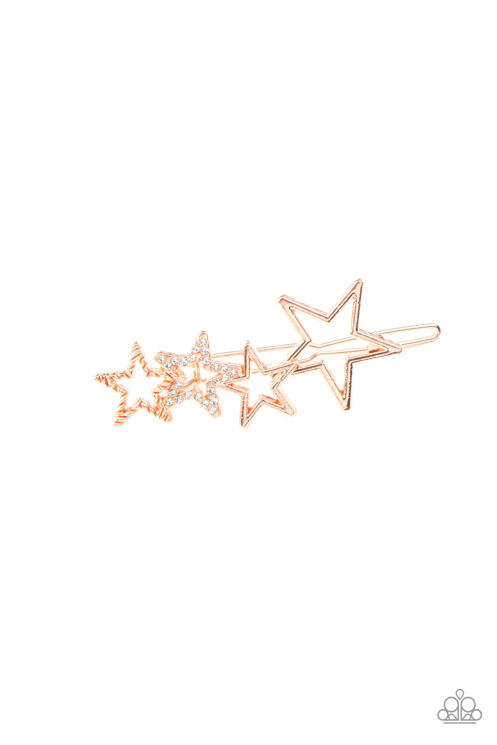 From STAR To Finish Copper Hair Clip - Paparazzi Accessories