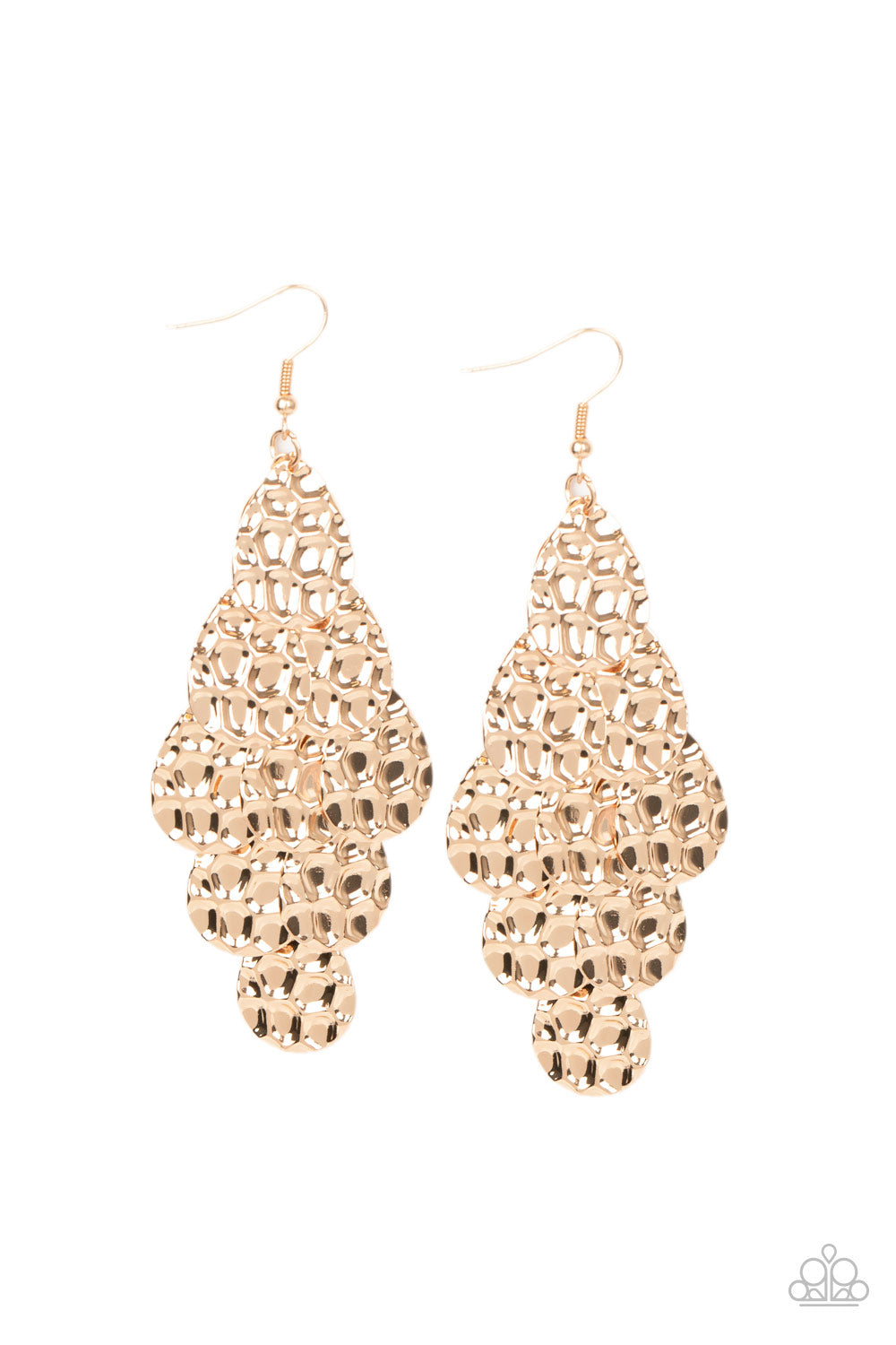 Instant Incandescence Gold Earring - Paparazzi Accessories