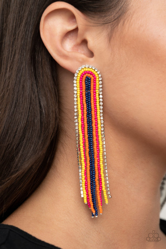 Let There BEAD Light Multi Earring - Paparazzi Accessories