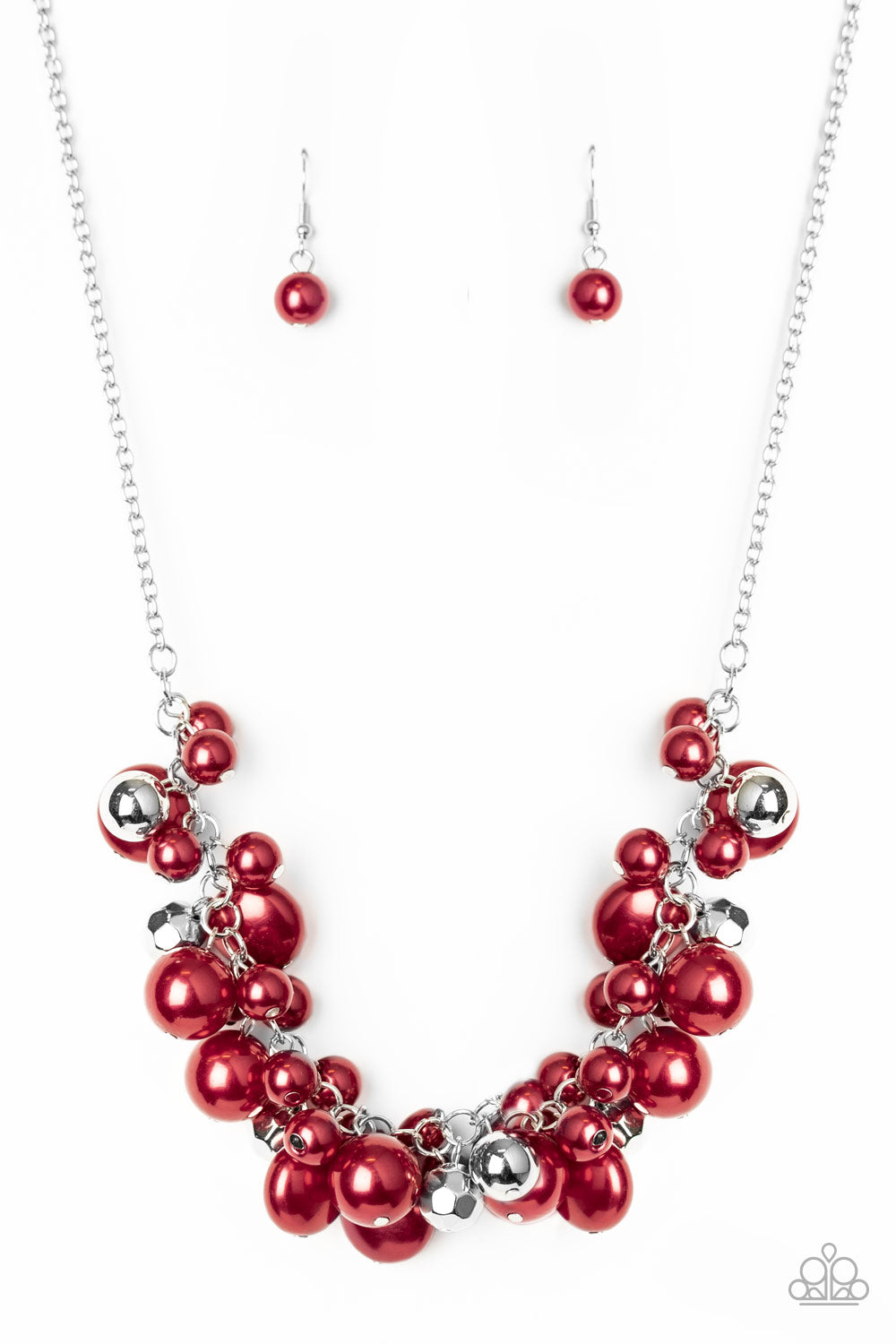 Battle of the Bombshells Red Necklace - Paparazzi Accessories