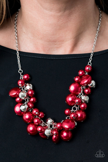 Battle of the Bombshells Red Necklace - Paparazzi Accessories