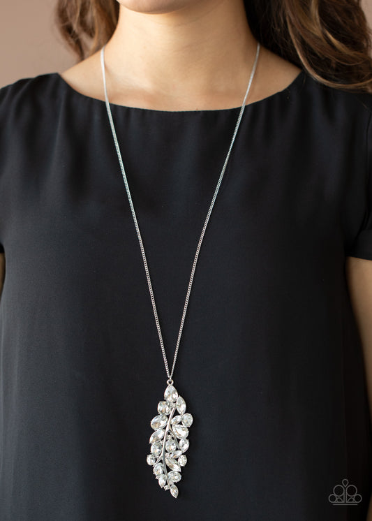 Take a Final BOUGH White Necklace - Paparazzi Accessories