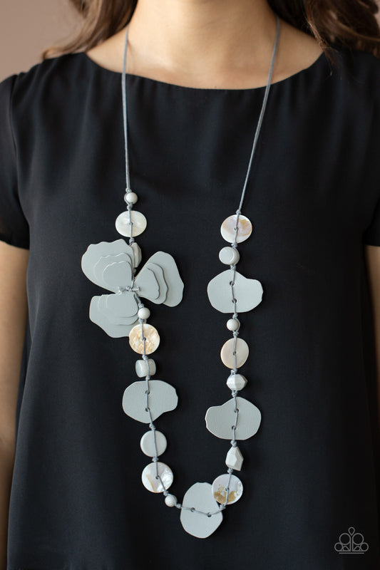 On Island Time Silver Necklace - Paparazzi Accessories