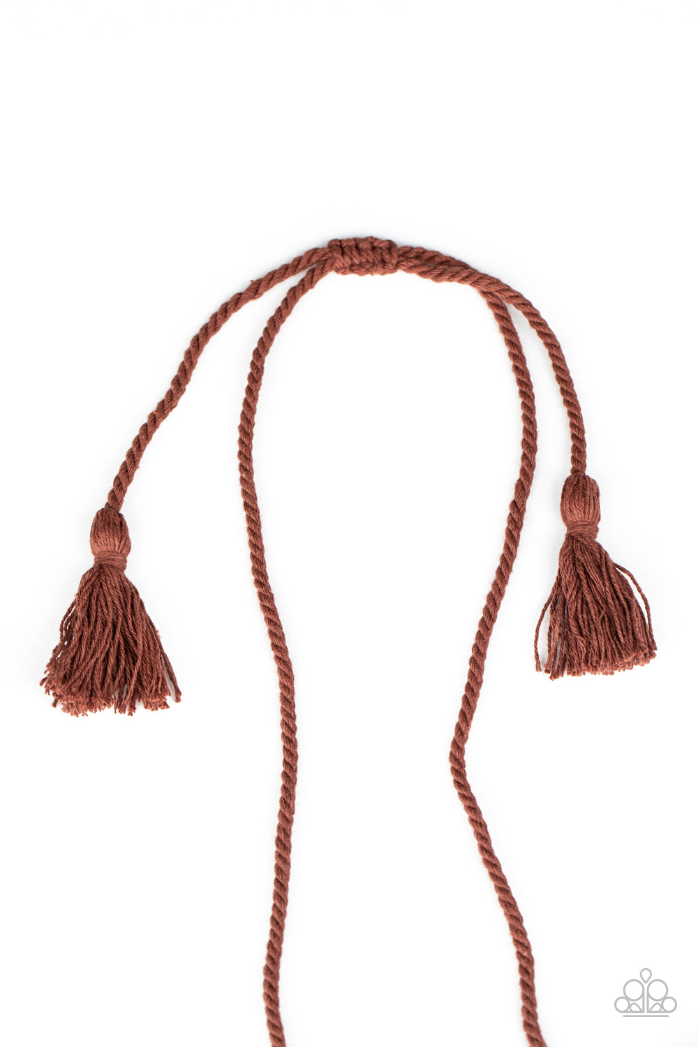 Macrame Mantra Brown Necklace - Paparazzi Accessories