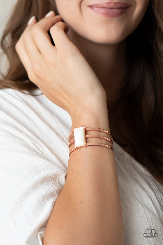 Rural Recreation Copper Cuff Bracelet - Paparazzi Accessories