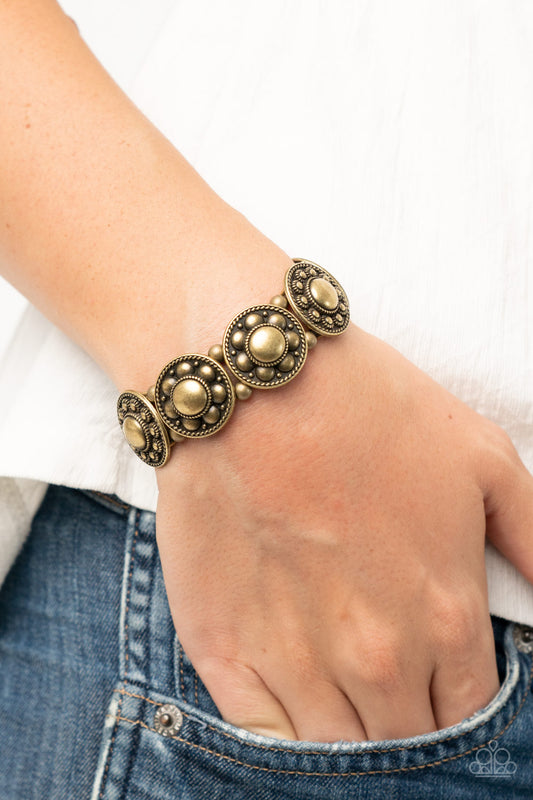 Rural Fields Brass Bracelet - Paparazzi Accessories