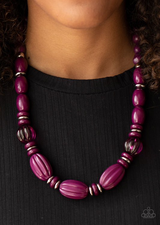 High Alert Purple Necklace - Paparazzi Accessories