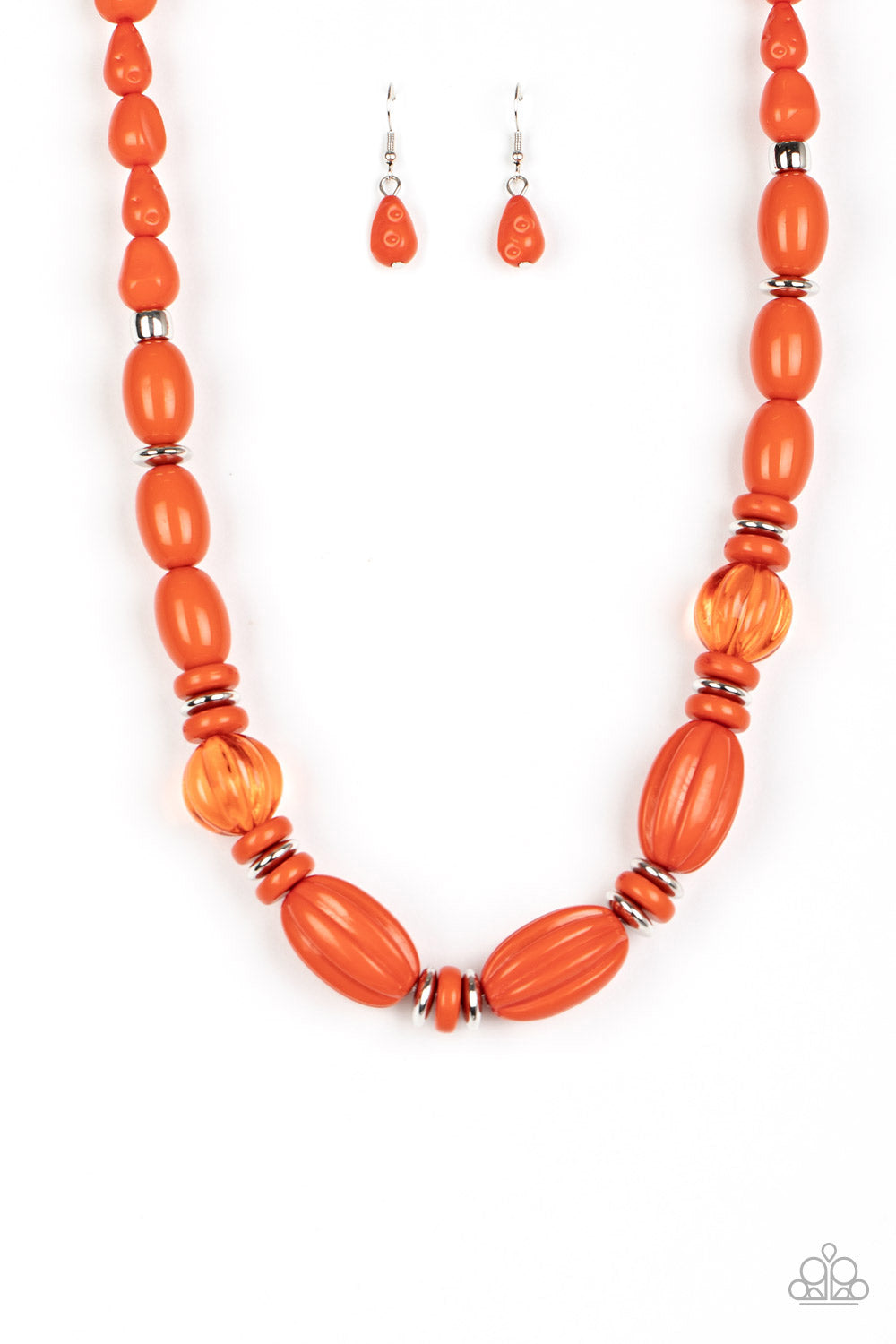 High Alert Orange Necklace - Paparazzi Accessories