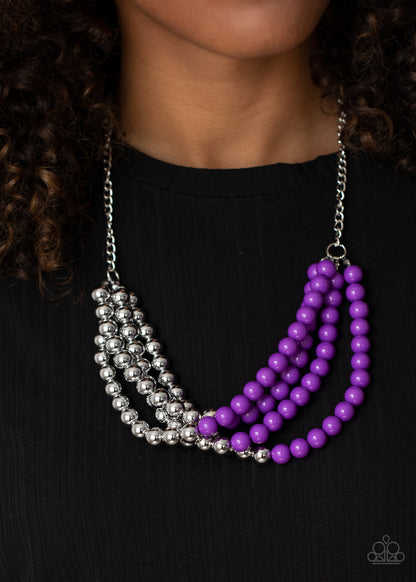 Layer After Layer Purple Necklace - Paparazzi Accessories