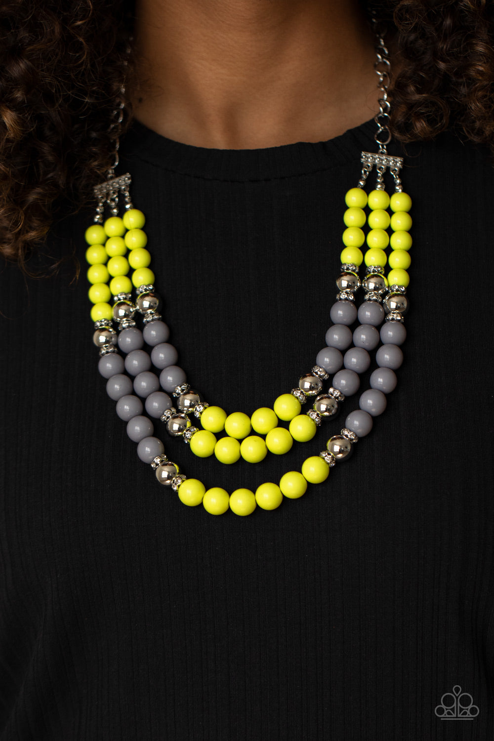 BEAD Your Own Drum Yellow Necklace - Paparazzi Accessories