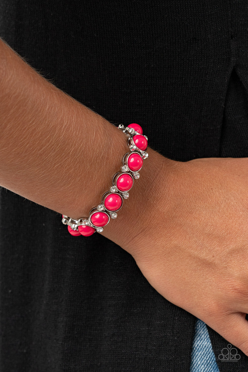Flamboyantly Fruity Pink Bracelet - Paparazzi Accessories